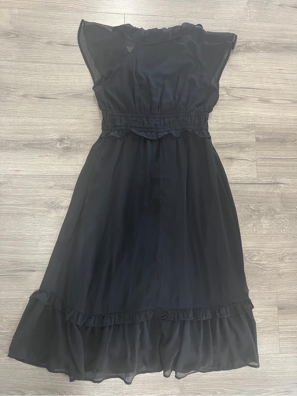 Old Navy Black Ruffle Maxi Dress - Picture 2 of 3